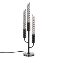 5459/9TL L-VISION ODL_EX26 041 черный глянцевый/прозрачн./металл/стекло/хрустальное стекло Настольная лампа LED 9W (3*3W) 3000K 460Лм KOLOS