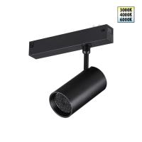 359958 PORT NT25 220 черный Трековый светильник с переключ. цв. темпер. IP20 LED 3000К\4000К\6000К 18W 90-240V VECTOR