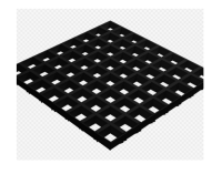 Грильято GL15 50х50 (выс.37/шир.15) черный